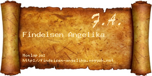 Findeisen Angelika névjegykártya